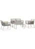Outsunny 4 Piece Rope Rattan Effect Outdoor Furniture Set - No Size Image 2