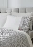 Catherine Lansfield Lattice Cut Velvet Duvet Cover Set Natural - Double Image 3