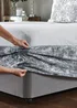 Catherine Lansfield Crushed Velvet Divan Base Wrap - Double Image 3