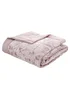 Catherine Lansfield Crushed Velvet Quilted Bedspread (220x220cm) - One Size Image 3