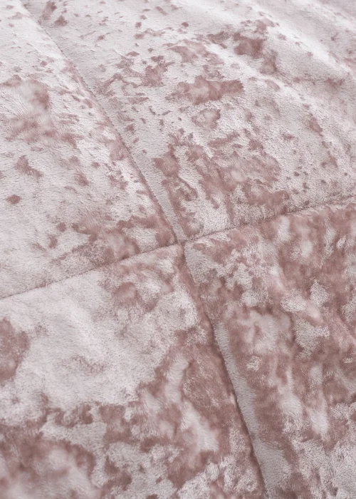 Catherine Lansfield Crushed Velvet Quilted Bedspread (220x220cm) - One Size Image 2