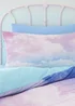 Catherine Lansfield Ombre Rainbow Clouds Reversible Duvet Cover Set Pastel - Single Image 2