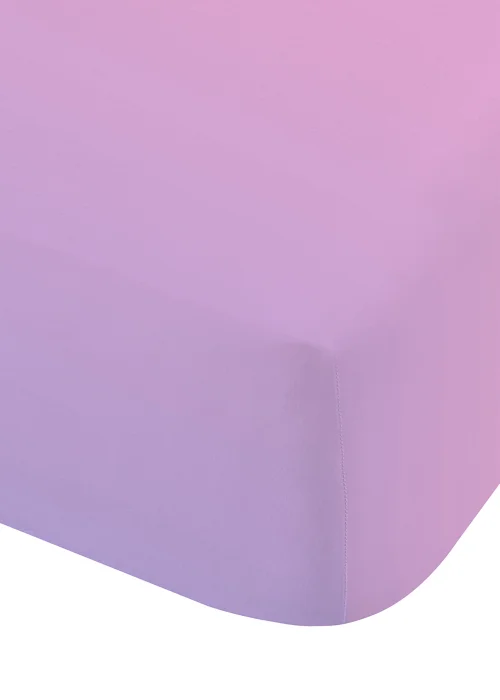 Catherine Lansfield Ombre Rainbow Clouds Fitted Bed Sheet - Fitted Single Image 2