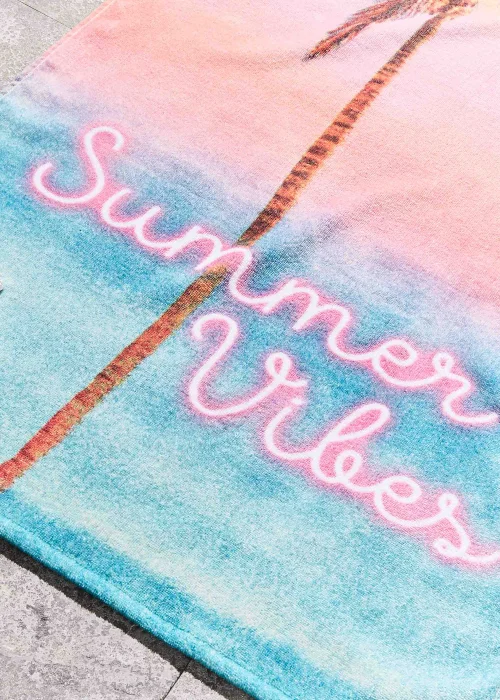 Sassy B Summer Vibes Cotton Beach Towel - One Size Image 2