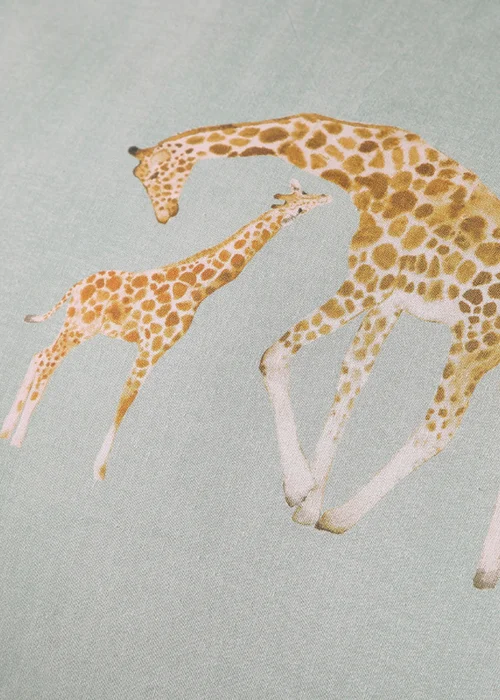 Fusion Milo Giraffe Blue Reversible Duvet Cover Set - Single Image 4