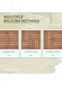 Outsunny 27 Pcs Wooden Interlocking Decking Tiles - No Size Image 5