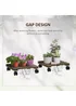 Outsunny 2 Pack Plant Stand with Wheels Flowerpot Holder 30L x 30W x 7Hcm - No Size Image 5