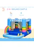 Outsunny Inflatable Rainbow Bouncy Castle (155cm x 280cm x 170cm) - No Size Image 3
