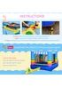 Outsunny Inflatable Rainbow Bouncy Castle (155cm x 280cm x 170cm) - No Size Image 4
