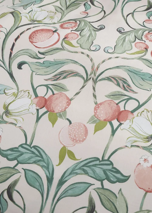 Catherine Lansfield Clarence Floral Reversible Duvet Cover Set Natural - Single Image 3