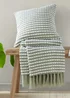 Catherine Lansfield Stab Stitch Green Throw (125x150cm) - One Size Image 4