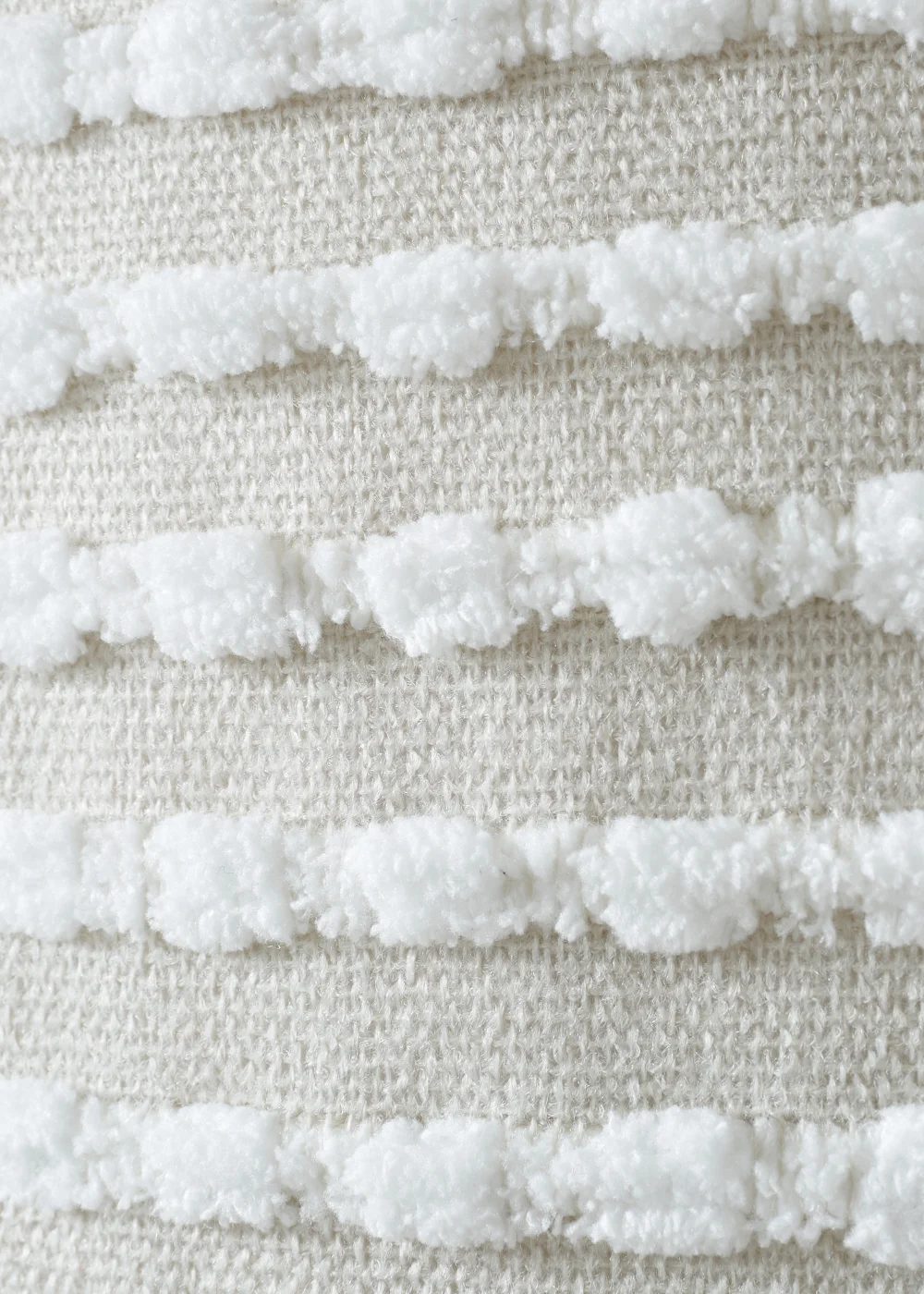 Catherine Lansfield Stab Stitch 43x43cm Cushion Natural - 43W X 43D Image 3