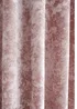 Catherine Lansfield Crushed Velvet Lined Eyelet Curtains Blush Pink - 66W X 54D (168x137cm) Image 3