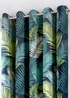 Fusion Tropical Curtains Blue Eyelet Curtains - 46W X 54D (116x137cm) Image 2