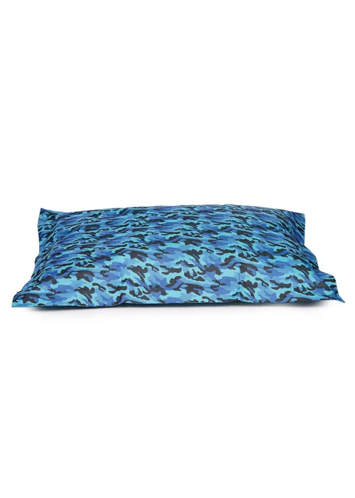 Kaikoo Blue Camo Print XL Floor Cushion (100x140cm) - One Size Image 3