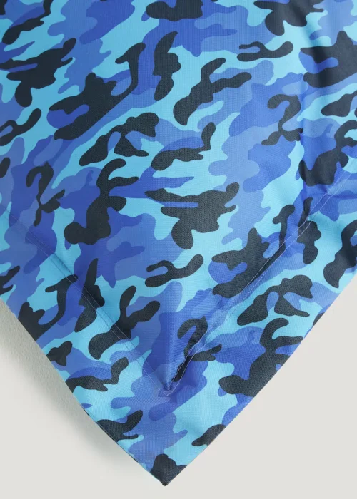 Kaikoo Blue Camo Print XL Floor Cushion (100x140cm) - One Size Image 2