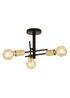 Inlight Tribecca Semi Flush 3LT Ceiling Light (48cm x 48cm x 21cm) - One Size Image 4