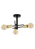 Inlight Tribecca Semi Flush 3LT Ceiling Light (48cm x 48cm x 21cm) - One Size Image 5