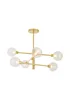 Inlight Nova Semi Flush Ceiling Light Brass (56cm x 60cm x 60cm) - One Size Image 4