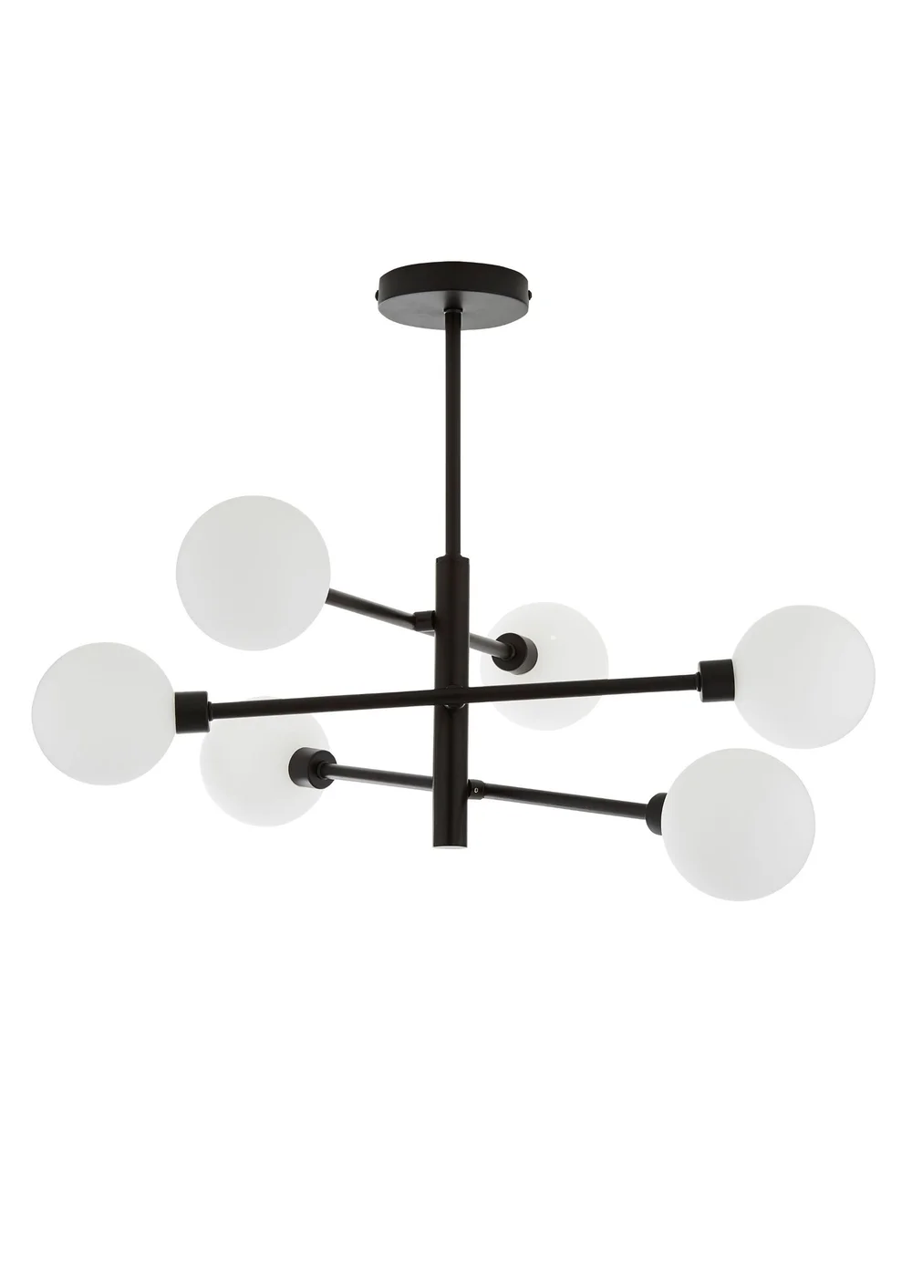 Inlight Nova Semi Flush Ceiling Light Black (56cm x 60cm x 60cm) - One Size Image 5
