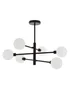 Inlight Nova Semi Flush Ceiling Light Black (56cm x 60cm x 60cm) - One Size Image 5