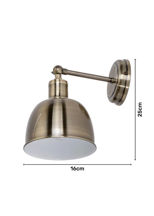 Inlight Austin Metal Wall Light (25cm x 16cm x 16cm) - One Size Image 4