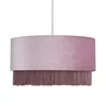 Inlight Fringed Easy Fit Lamp Shade (19cm x 38cm) - One Size Image 2