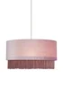 Inlight Fringed Easy Fit Lamp Shade (19cm x 38cm) - One Size Image 4