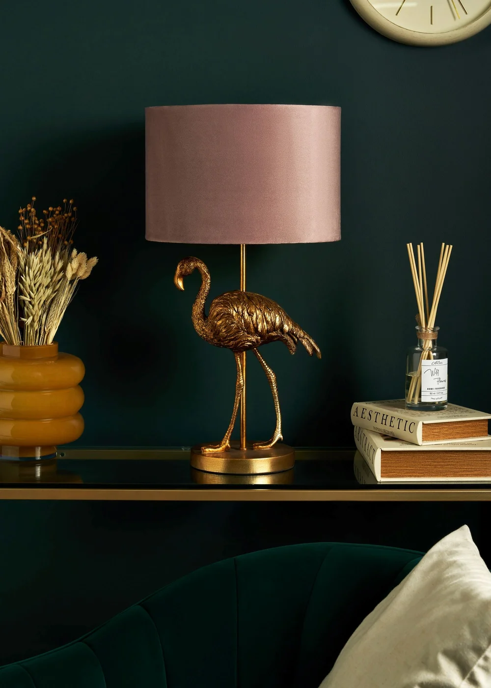 Inlight Gold Flamingo Table Lamp (56cm x 30cm x 30cm) - One Size Image 2