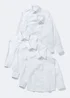 Girls 5 Pack White Long Sleeve School Blouses (4-16yrs) - Age 4 Years Image 1