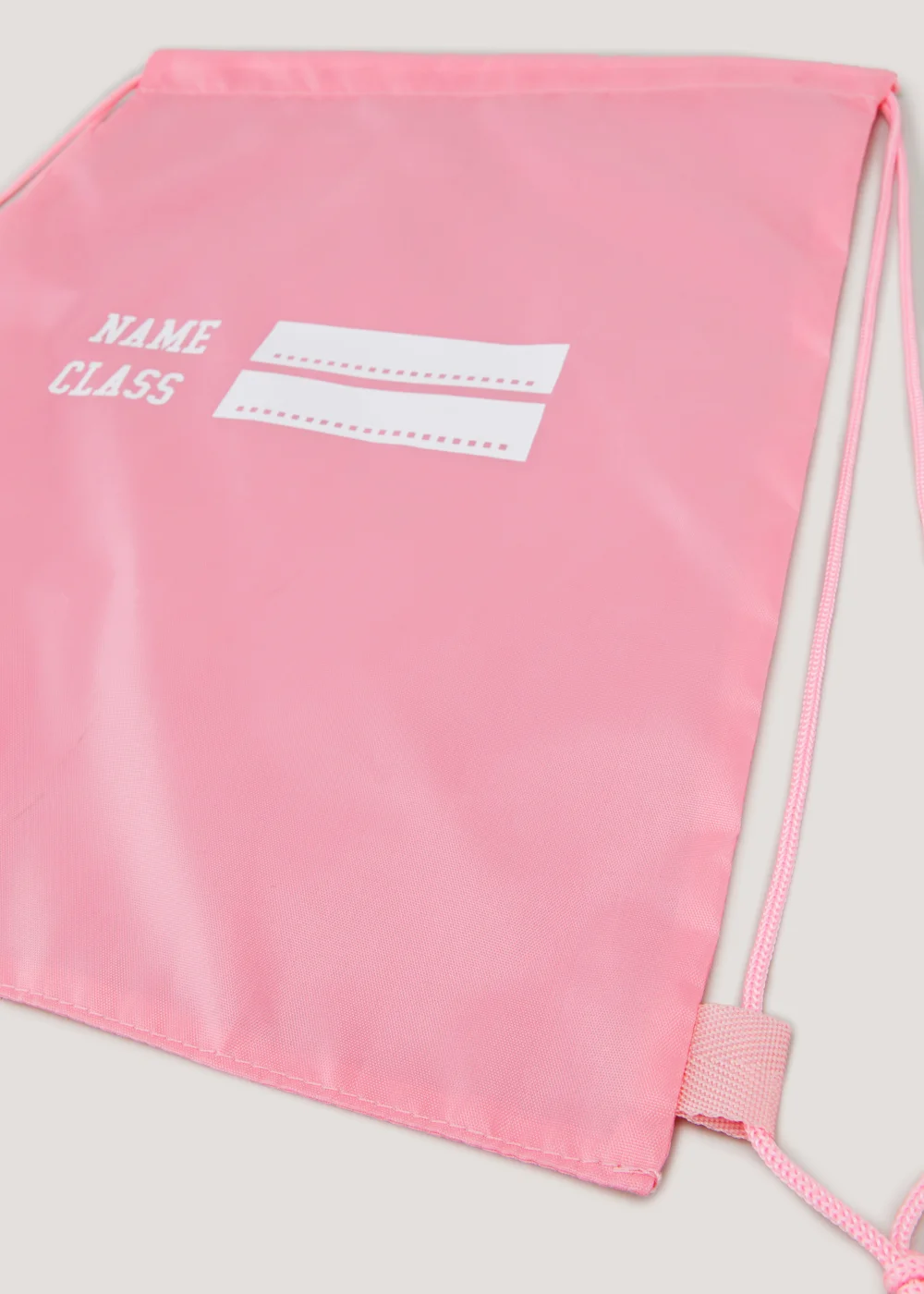 Kids Pink School Drawstring Bag - One Size Image 2