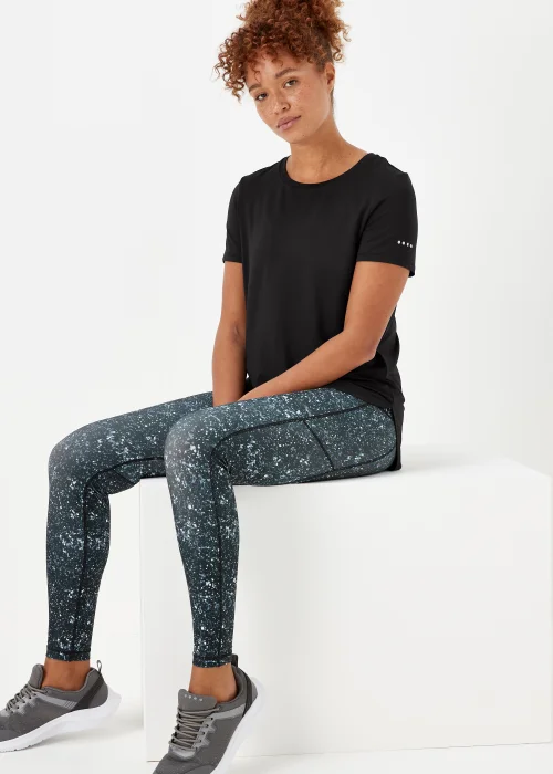 Souluxe Black Longline Sports T-Shirt - Small Image 4