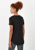 Souluxe Black Longline Sports T-Shirt - Small Image 2