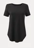 Souluxe Black Longline Sports T-Shirt - Small Image 5