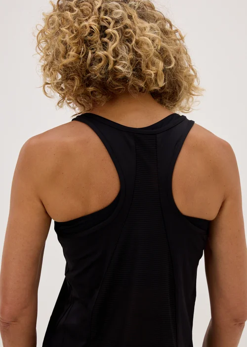 Souluxe Black Mesh Sports Vest Top - Small Image 3