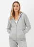 Grey Zip Up Hoodie - Small Image 1