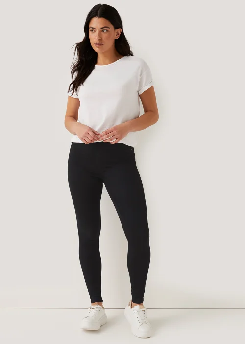 Rosie Black Pull On Jeggings (Long Length) - Size 08 33 leg Image 1