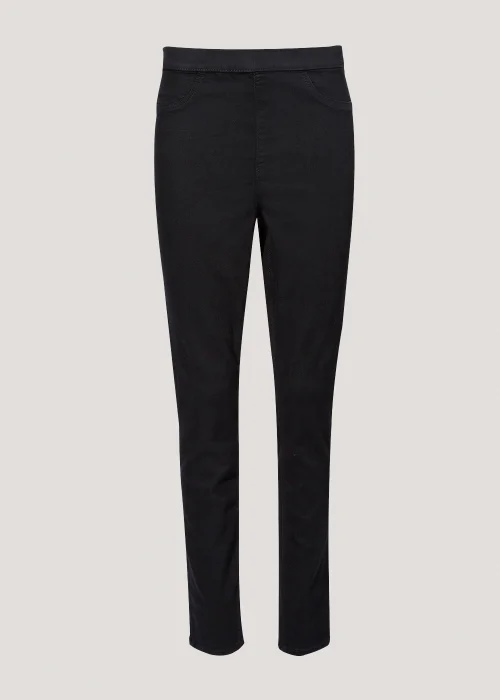 Rosie Black Pull On Jeggings (Long Length) - Size 08 33 leg Image 4