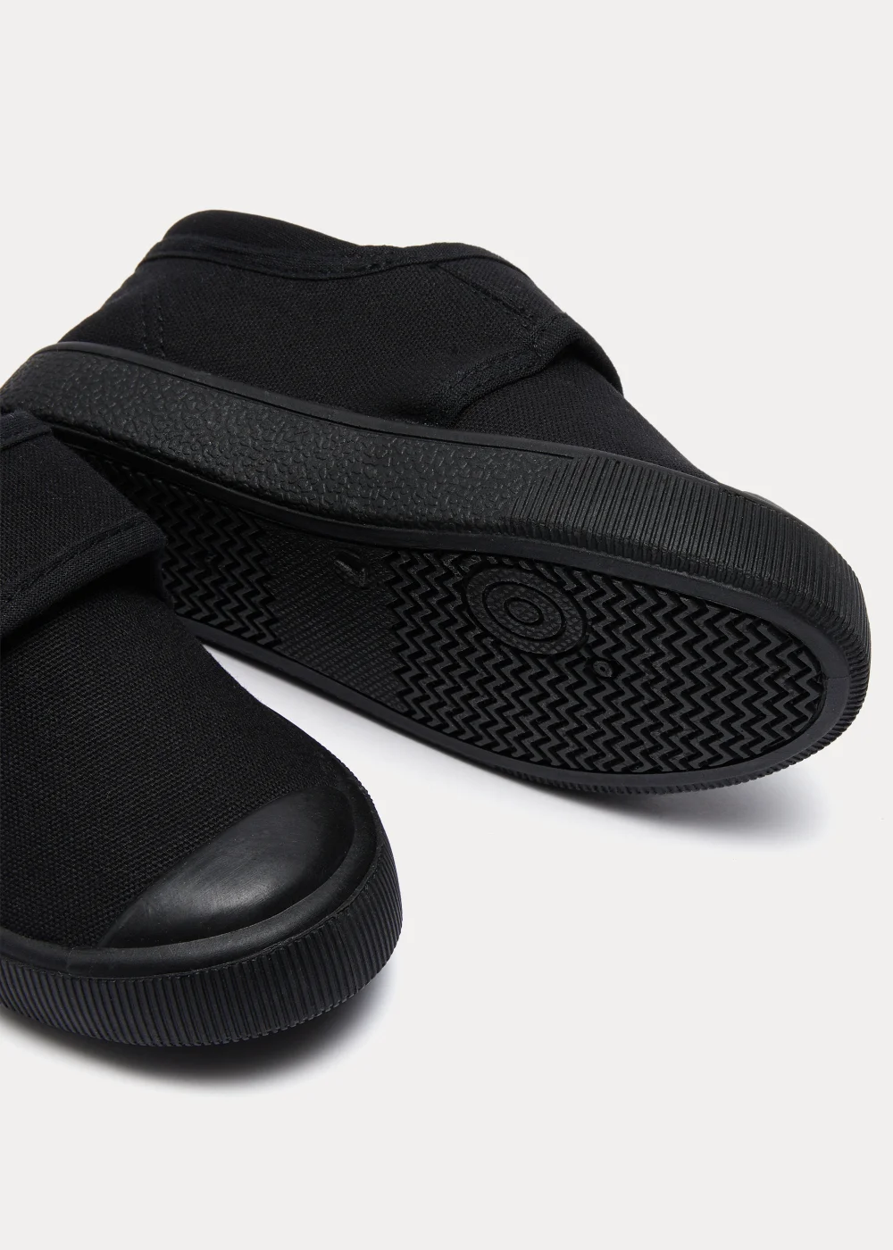 Kids Black School Plimsolls (Younger 7-Older 3) - Size 7 Infants Image 2