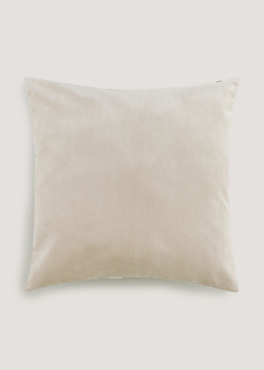 Beige Large Soft Velour Cushion Image 1