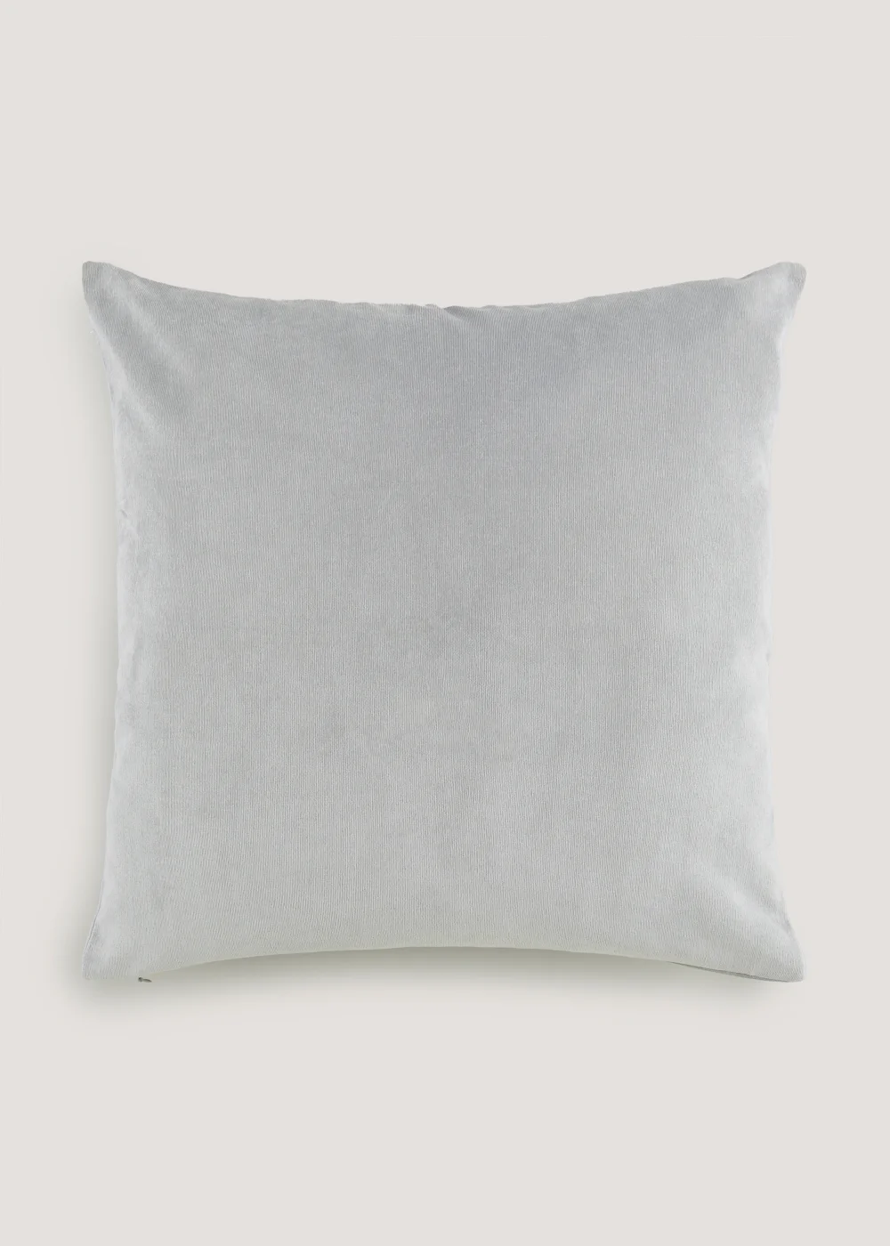 Grey Large Soft Velour Cushion Image 1