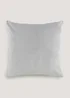 Grey Large Soft Velour Cushion Image 1