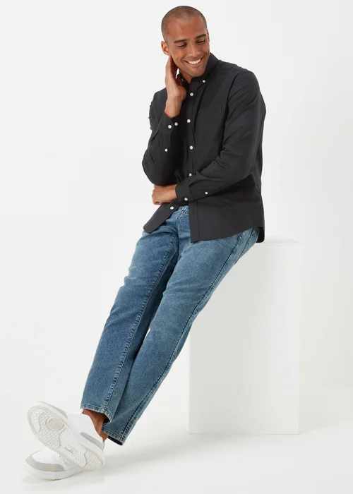 Black Oxford Shirt - Large Image 4