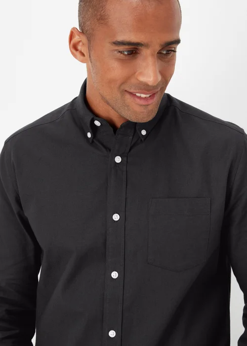 Black Oxford Shirt - Large Image 3