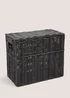 Black Narrow Toilet Storage Box Image 1