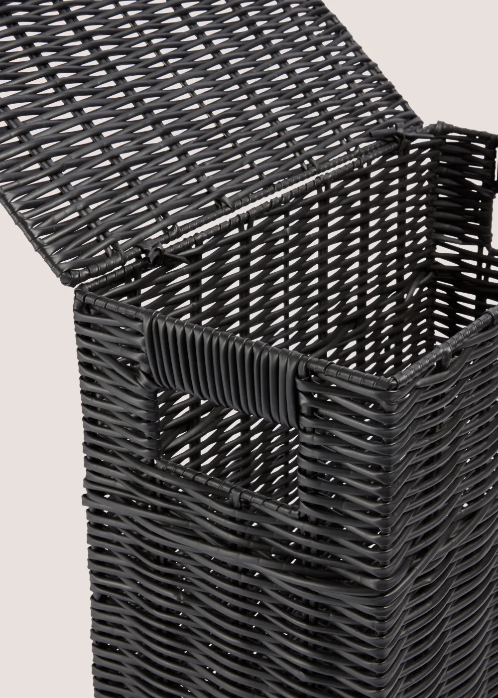 Black Narrow Toilet Storage Box Image 2