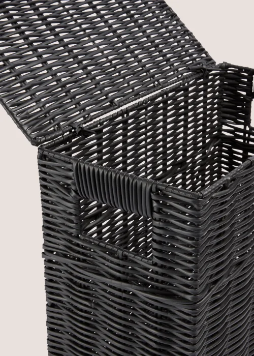 Black Narrow Toilet Storage Box Image 2