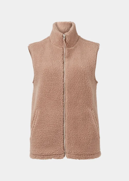 Beige Borg Gilet - S Image 5