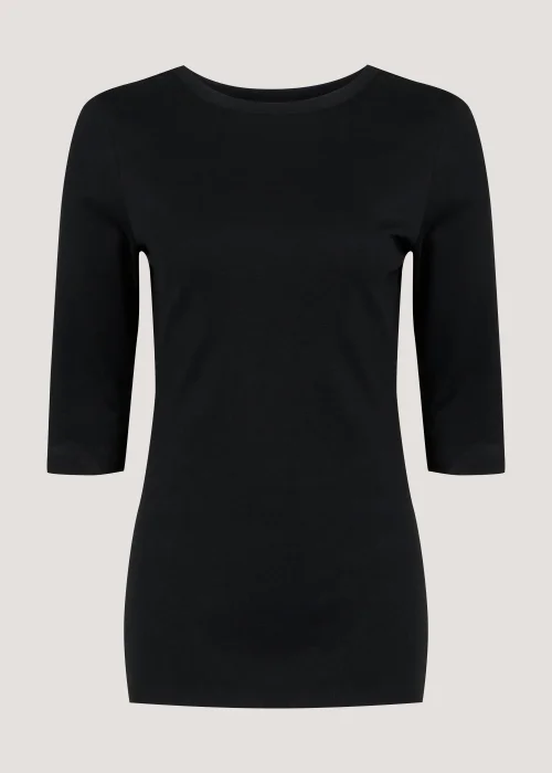 Black 3/4 Sleeve T-Shirt - 8 Image 5