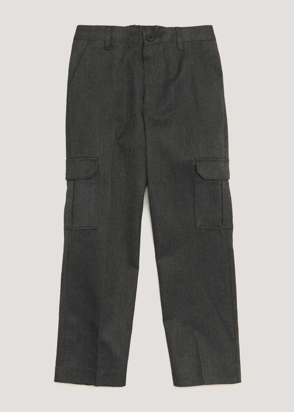 Boys Grey Cargo School Trousers (3-13yrs) - Age 3 Years Image 1
